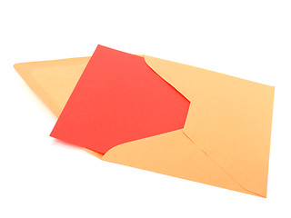 Image showing envelope with card isolated on white background