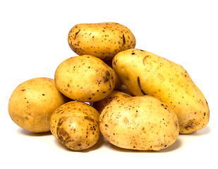 Image showing potatoes isolated on white background