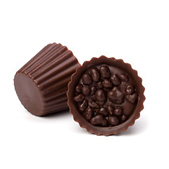 Image showing chocolate pralines isolated on white background
