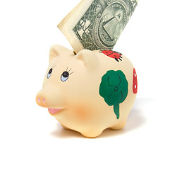 Image showing Piggy bank isolated on white background