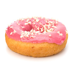Image showing Delicious doughnut isolated on white background 