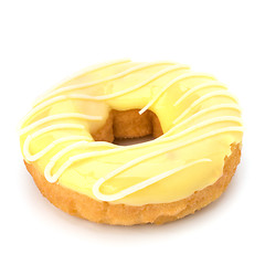 Image showing Delicious doughnut isolated on white background 