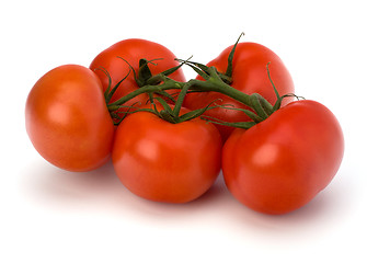 Image showing red tomato isolated on the white background 