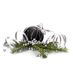 Image showing Christmas decoration isolated on white background