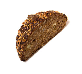 Image showing sliced bread crust isolated on white 