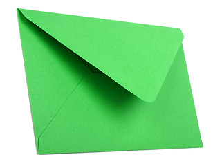 Image showing green envelope isolated on white background