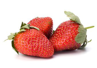 Image showing Strawberries isolated on white background