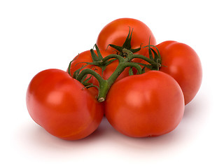 Image showing red tomato isolated on the white background 