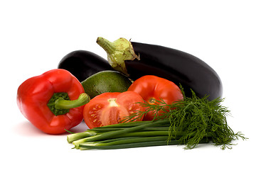 Image showing vegetables isolated on white background