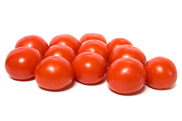 Image showing red tomato isolated  on white background 