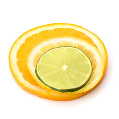 Image showing Citrus fruit slices