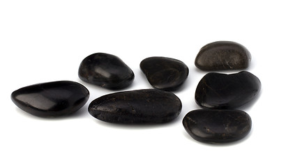 Image showing zen stones isolated on the white background 