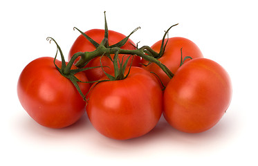 Image showing red tomato isolated on the white background 