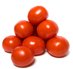 Image showing red tomato isolated  on white background 