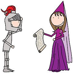Image showing Princess and knight