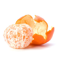 Image showing peeled mandarin isolated on white