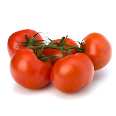 Image showing red tomato isolated on the white background 