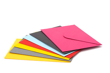 Image showing envelopes isolated on the white background