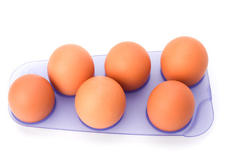 Image showing eggs isolated on white background