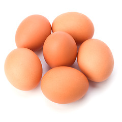 Image showing eggs isolated on white background