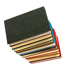 Image showing book stack isolated on the white 

