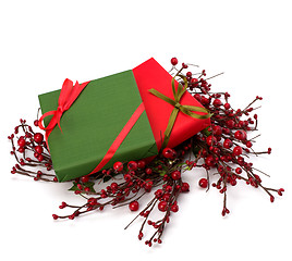 Image showing festive gift box stack 