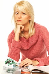 Image showing Women reading a magazine