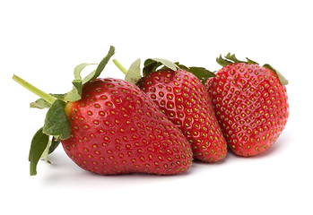 Image showing Strawberries isolated on white background