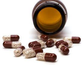 Image showing capsules isolated on white background