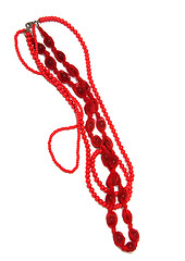 Image showing necklace isolated on white background 