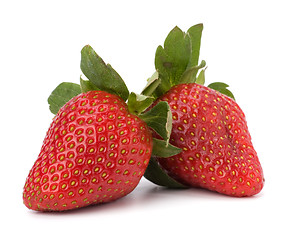 Image showing Strawberries isolated on white background