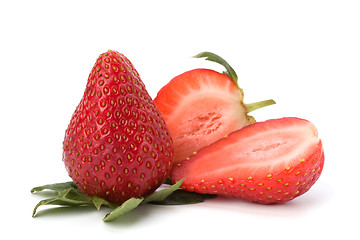 Image showing strawberries isolated on white background