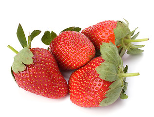 Image showing Strawberries isolated on white background