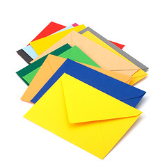 Image showing envelopes isolated on the white background