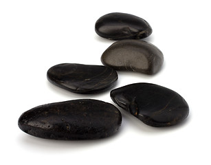 Image showing zen stones isolated on the white background 