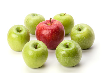 Image showing apples isolated on white background