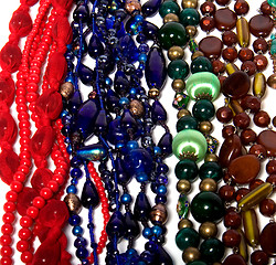 Image showing colorful beads background