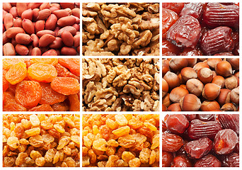 Image showing Dried fruits and nuts
