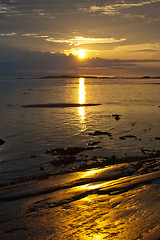 Image showing Sea sunset