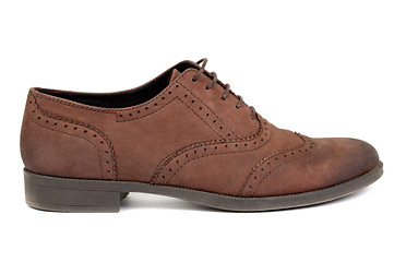 Image showing One brown shoe style casual design