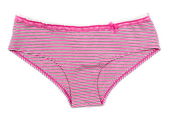 Image showing Colored women's striped panties