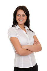 Image showing Beautiful girl, isolated on a white background