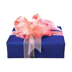 Image showing blue gift box