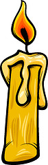 Image showing wax candle cartoon clip art