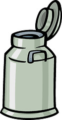 Image showing milk can or churn cartoon clip art