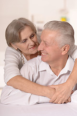 Image showing Portrait of a happy senior couple.