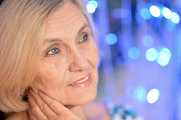 Image showing Cheerful elder woman