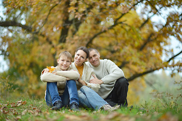 Image showing Happy family in park