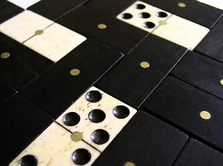 Image showing Background - domino pieces