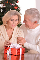 Image showing Mature couple celebrating new year